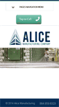 Mobile Screenshot of alicemfgco.com